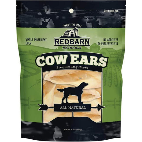 Redbarn All-Natural Cow Ears Premium Chews for Dogs 4.2oz - Poudre Pet and Feed Supply